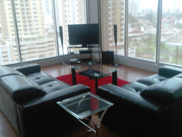 living room area in loft 441 for sale panama punta pacifica PANAMA CITY LOFT FOR SALE