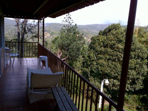 VIEW FROM THE BALCONY OF THE 5 BEDROOM HOME FOR SALE PANAMA CITY PANAMA CERRO AZUL PANAMA CITY PANAMA REAL ESTATE FOR SALE PANAMA CASA REALTY CERRO AZUL