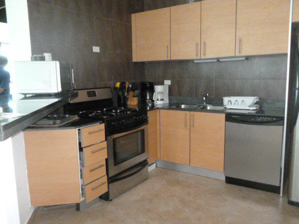 KITCHEN OF THE PENTHOUSE FOR SALE, COCLE, PANAMA, PLAYA BLANCA, RIO HATO