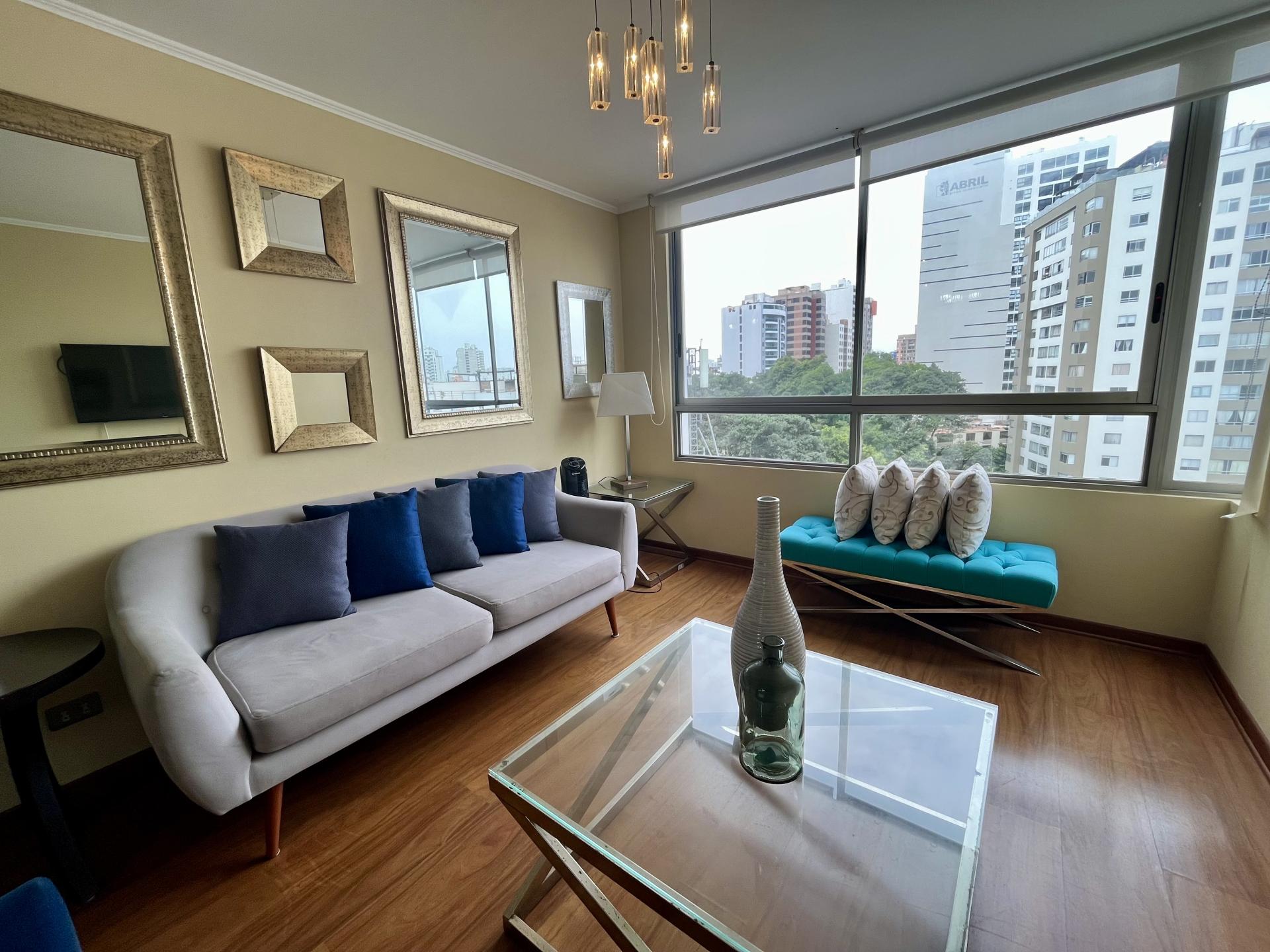 LIMA MIRAFLORES APARTMENT 3 BED  WITH CITY PARTIAL OCEAN VIEWS