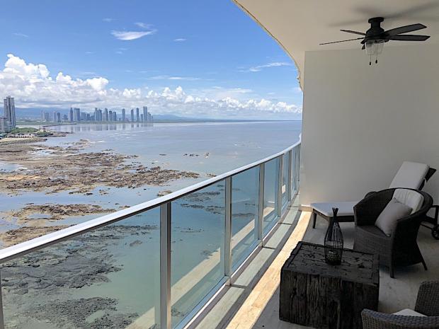 Panama Punta Pacifica 2 Hab Grand Tower con balcón y vista al mar