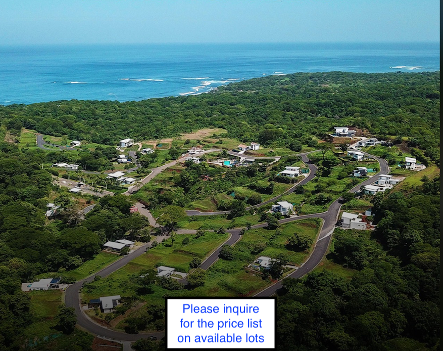 Surf beach Marbella Guanacaste residential lots gated community