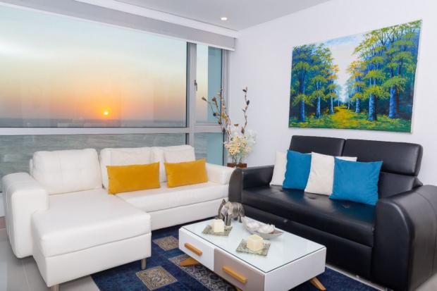 Cartagena El Laguito new 3 bedroom oceanfront condo