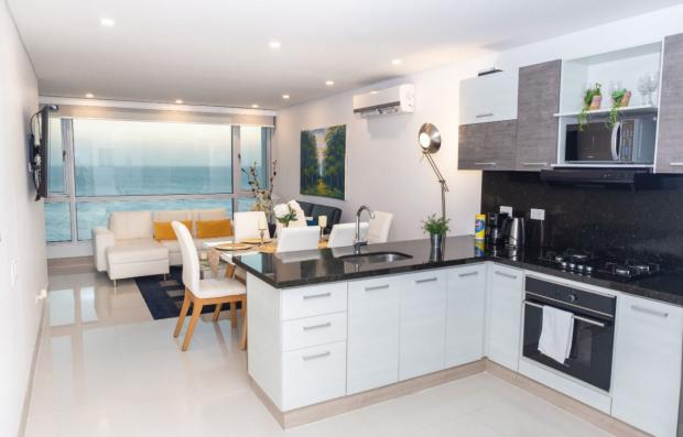 Cartagena El Laguito new 3 bedroom oceanfront condo