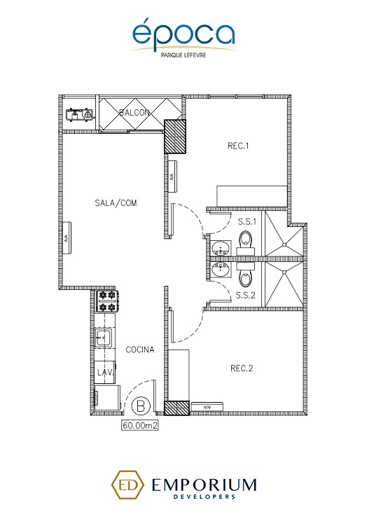 PARQUE LEFEVRE SAN FRANCISCO APARTMENTS 60-62 m2 BALCONY