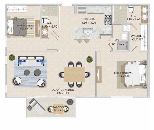 SANTA MARIA VILLAGE CENTER RESIDENCES FOR SALE