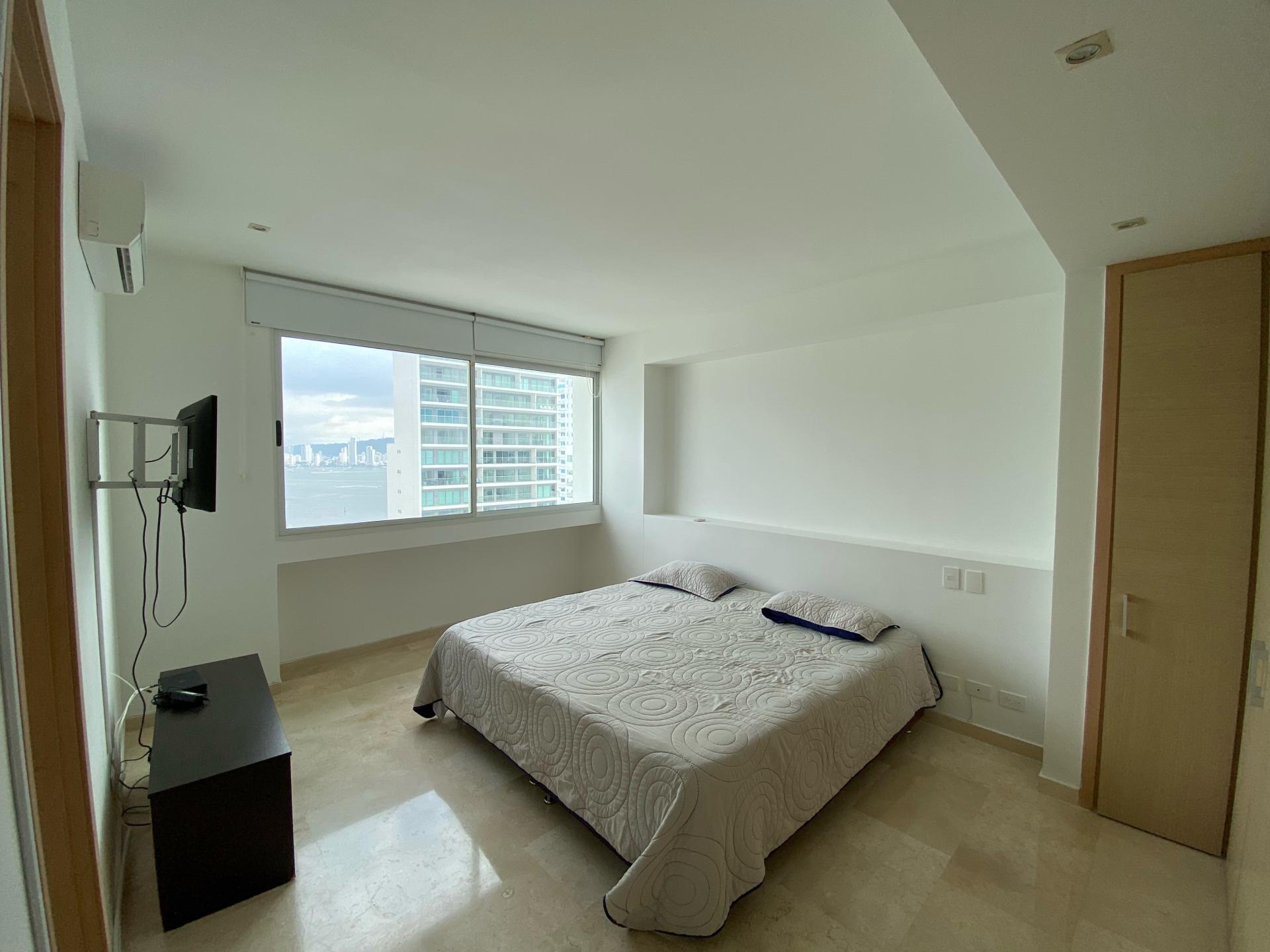 Cartagena- Castillogrande - Apartamento familial de 3 habitaciones Frente al mar Excelente ubicacion