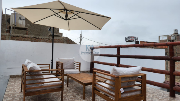 HERMOSA CASA AMOBLADA DE DOS PISOS CON BALCON EN SAN BARTOLO 5HAB 3BAÑ 2DEP