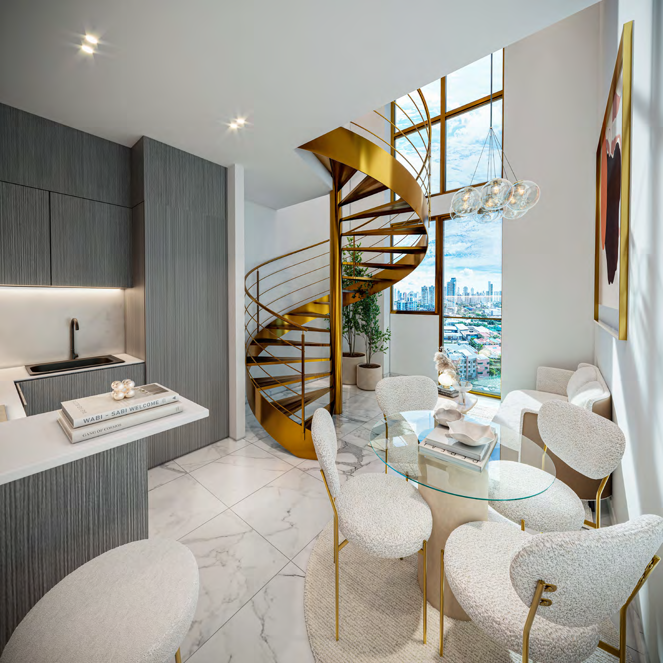 THE LABEL Obarrio Efficient Layout Loft Apartments Double Height Panama City