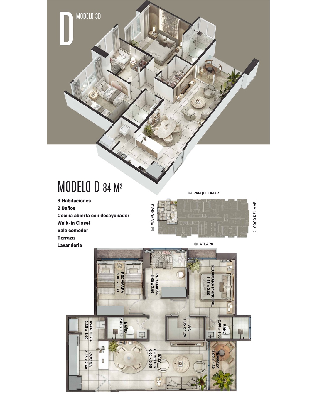 3 Bedroom Apartment for Sale PH ASIS Model D