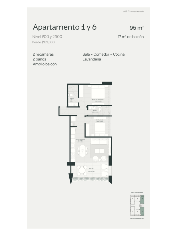 A19 Cincuentenario Apartamentos Nuevos en Venta en Coco del Mar