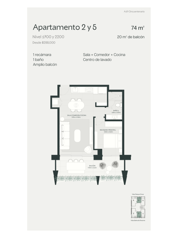 A19 Cincuentenario Apartamentos Nuevos en Venta en Coco del Mar